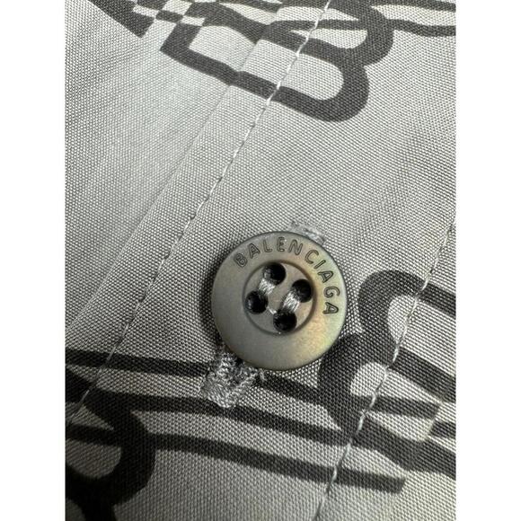 Balenciaga BB Monogram Printed Button-Up Shirt & Cargo Pant Set Brown Size 37 XS - Picture 13 of 15